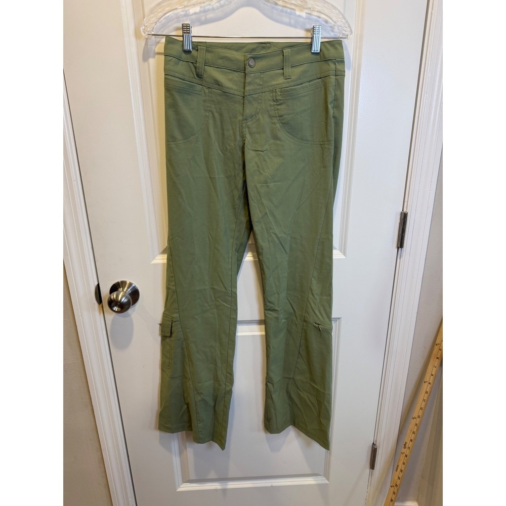 Athleta Womens Hiking Pants Utility Cargo Stretch Olive Green 4